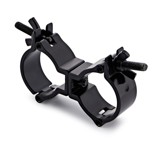 Double Half Coupler Clamp 48-51mm, Pack of 4, by Gear4music