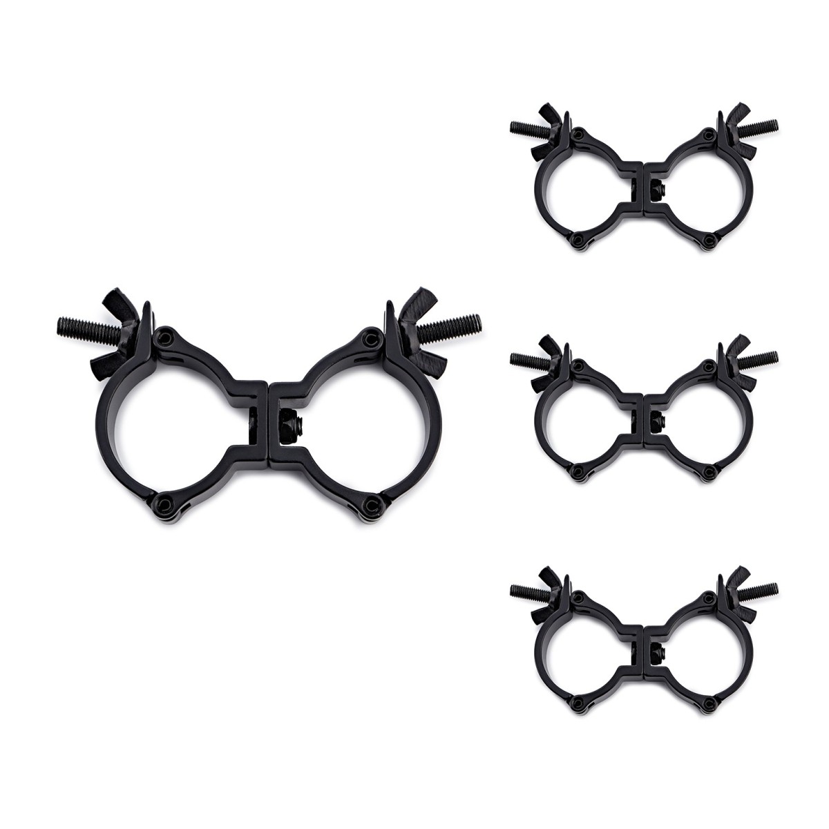 Click to view product details and reviews for Double Half Coupler Clamp 48 51mm Pack Of 4 By Gear4music.