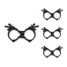 Double Half Coupler Clamp 48-51mm, Pack of 4, by Gear4music