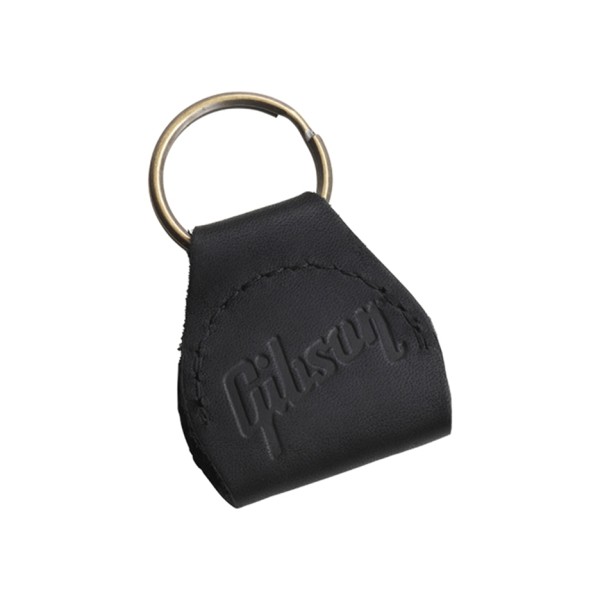 Gibson Premium Leather Pickholder Keychain (Black)