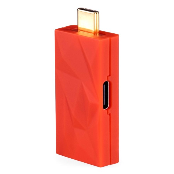USB Ground Loop Isolator, USB-C to USB-A - Angled Rear