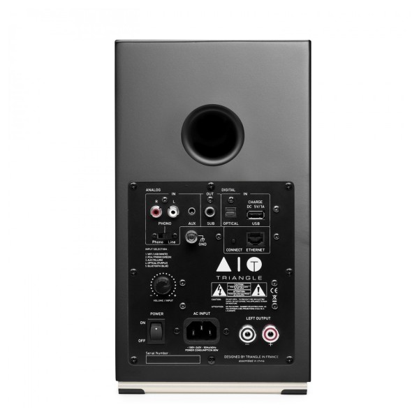 Triangle AIO Twin Active Speakers (Pair), Graphite Black - rear 