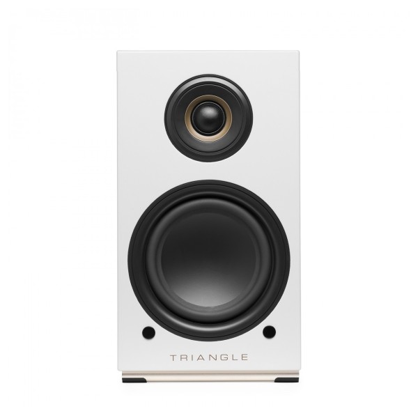 Triangle AIO Twin Active Speakers (Pair), Frost White - front 