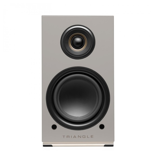 Triangle AIO Twin Active Speakers (Pair), Linen Grey - front 