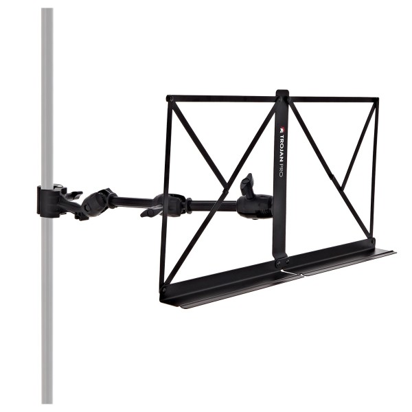 Trojan Pro Extended Foldable Music Sheet Holder Clamp