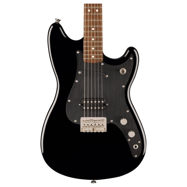 Squier Classic Vibe Duo-Sonic HS LRL, Matching Headstock, Black - body