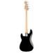 Fender Standard Precision Bass MN, Black Pickguard, Black - back