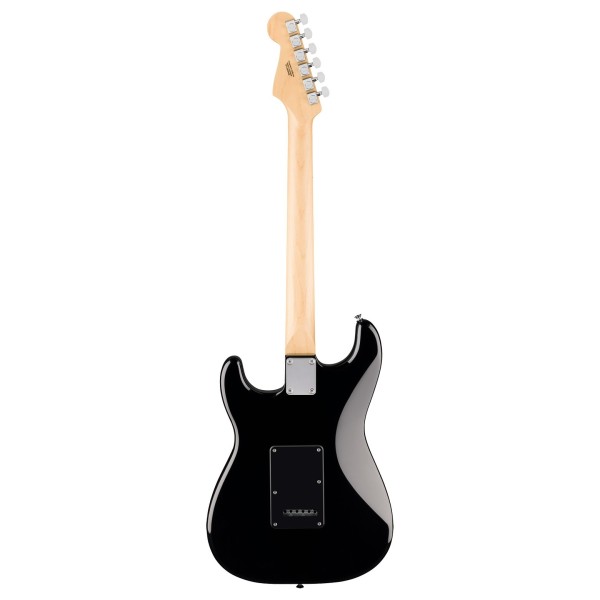 Fender Standard Stratocaster MN, Black Pickguard, Black - back