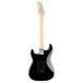 Fender Standard Stratocaster MN, Black Pickguard, Black - back