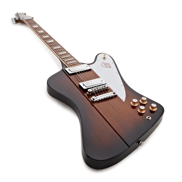 Gibson Firebird Platypus, Tobacco Sunburst #220350329 - angled shot