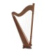Deluxe 38 String Pillar Harp by Gear4music, Walnut