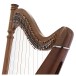 Deluxe 38 String Pillar Harp by Gear4music, Walnut