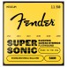 Fender SuperSonic 50M Guitar Strings, Flatwound Stainless Steel, Ball End, Gauges .011-.050