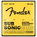 Fender SubSonic 7250HM Bass Strings, Nickel-Plated Steel, Long Scale, Gauges .050-.105, (4)