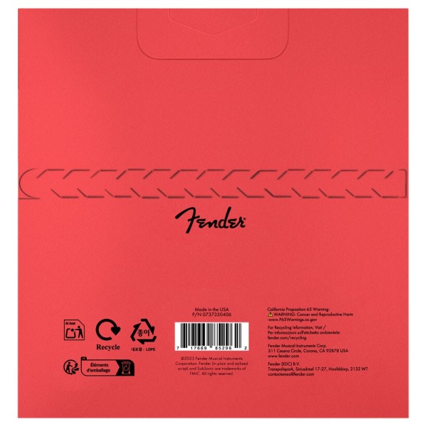 Fender SubSonic 7350M Bass Strings, Stainless Steel, Long Scale, Gauges .045-.105, (4) - back