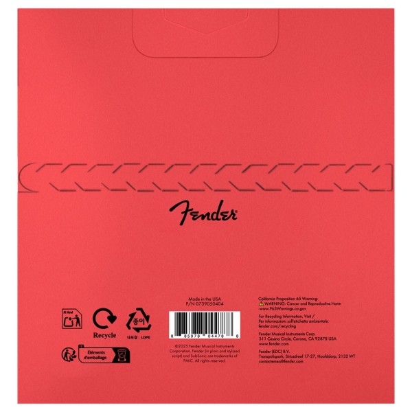 Fender SubSonic 9050CL Bass Strings, Flatwound Stainless Steel, Long Scale, Gauges .045-.105, (4) - back