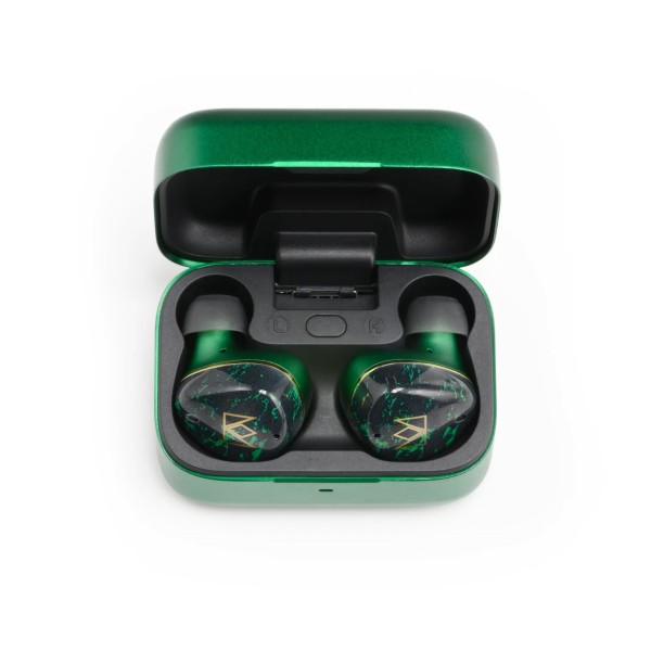 Noble FoKus Rex5 5 Driver True Wireless Earbuds with DD + BA + Planar Magnetic Drivers, Green - front 
