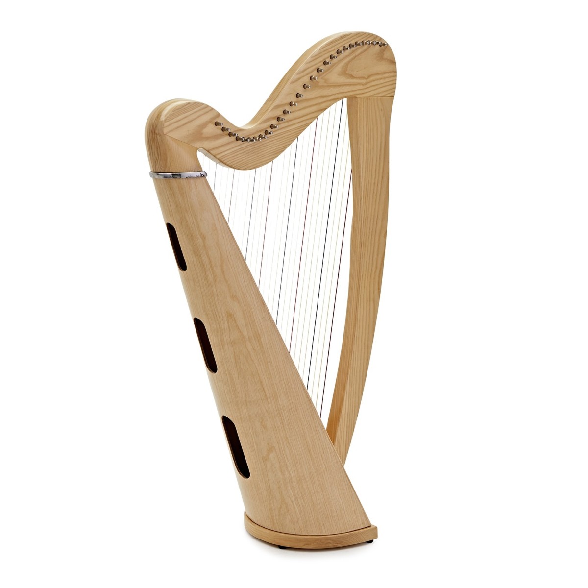 Click to view product details and reviews for 27 String Roundback Harp By Gear4music Natural.