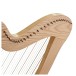 27 String Roundback Harp by Gear4music, Natural