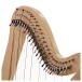 27 String Roundback Harp by Gear4music, Natural