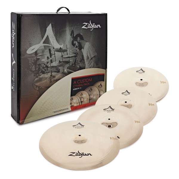Zildjian A Custom Cymbal Box Set with Free 18'' A Custom Crash