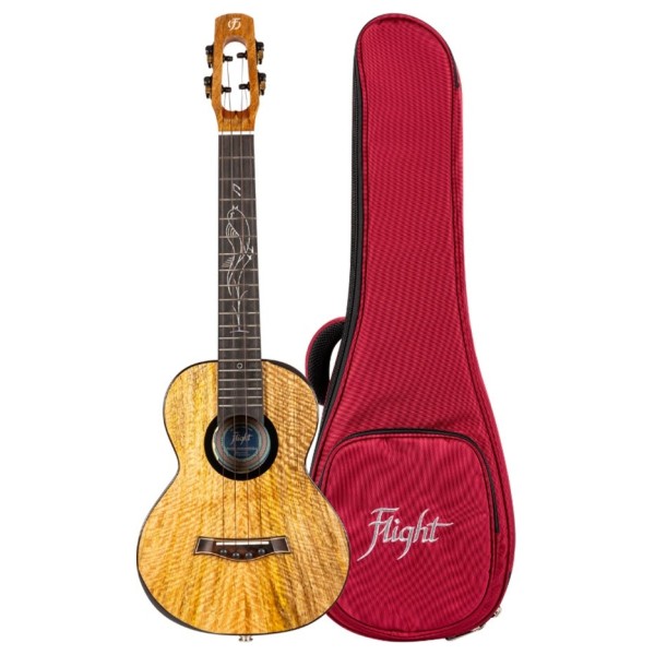 Flight Songbird Mango Tenor Electro Ukulele - ukulele and gig bag