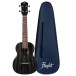 Flight DUC400 Concert Ukulele, Ash Black - ukulele and case