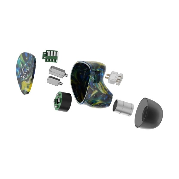 Noble Van Gogh 4 Driver IEM with DD and BA Drivers - exploded