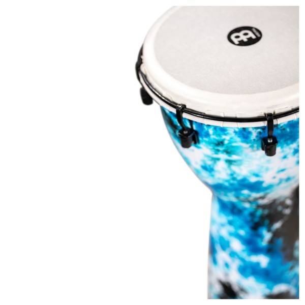 Meinl Percussion 10 Alpine Series Djembe, Synthetic Head, Galactic Blue Tie Dye