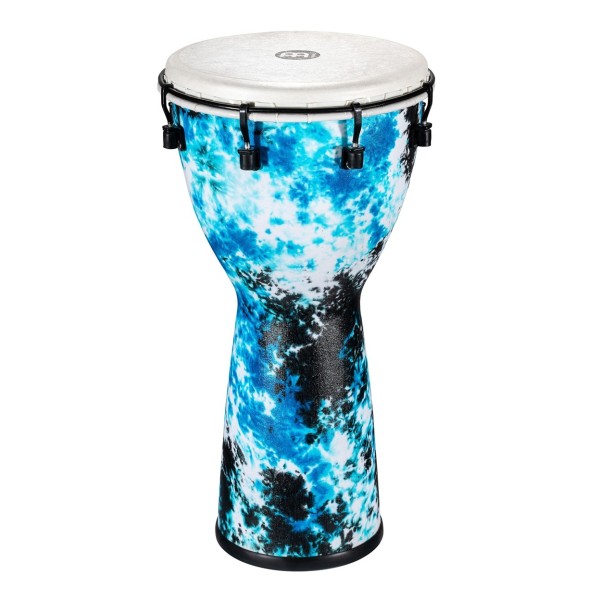 Meinl Percussion 10 Alpine Series Djembe, Synthetic Head, Galactic Blue Tie Dye