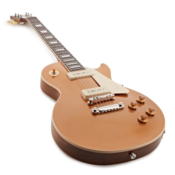 Gibson Les Paul Standard 50s P90, Gold Top #203060083 - angled shot