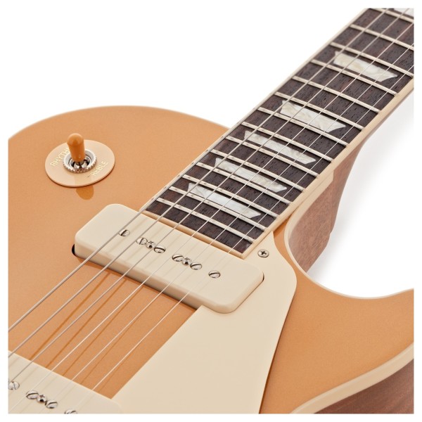 Gibson Les Paul Standard 50s P90, Gold Top #203060083 - upper frets