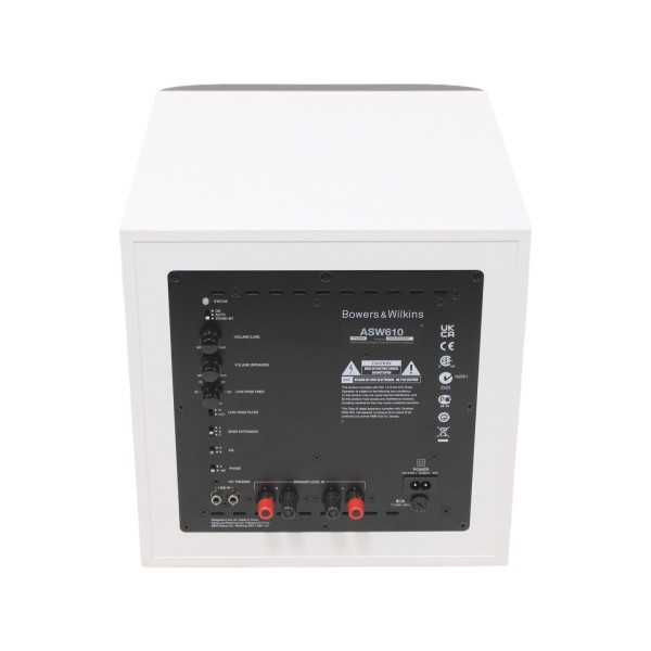 Bowers & Wilkins ASW610 サブウーファー ホワイト B&W Bowers & Wilkins ASW610 (White) Powered subwoofer (White) at