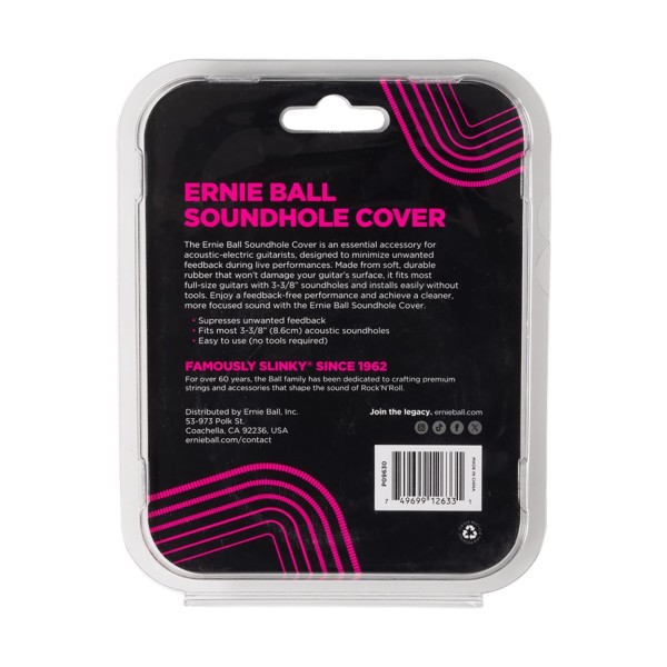 Ernie Ball 09630 Acoustic Soundhole Cover