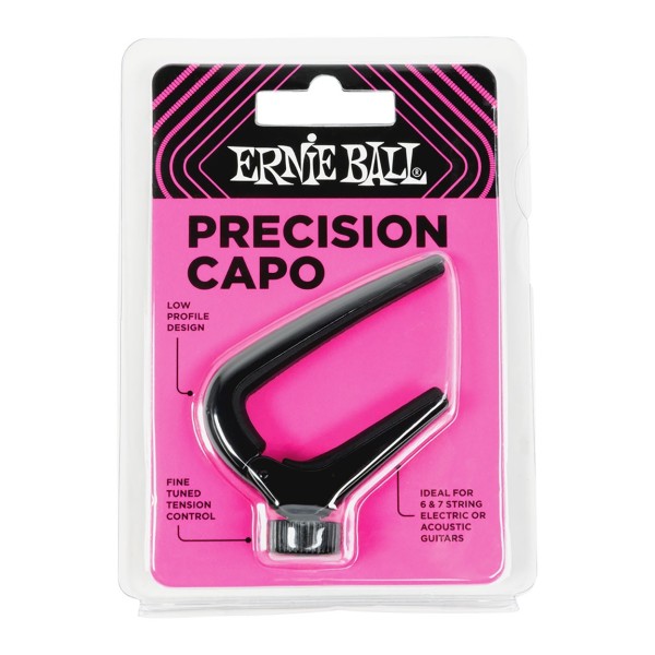 Ernie Ball P09631 Precision Capo, Black