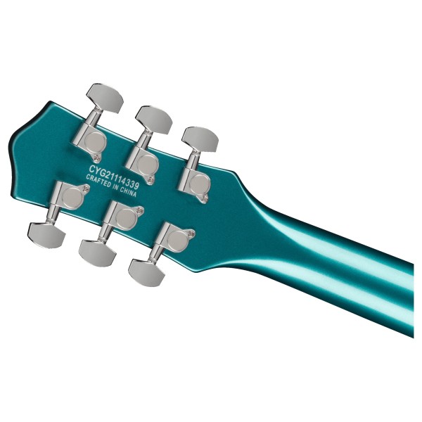 Gretsch G5222 Electromatic Double Jet BT V-Stoptail, Ocean Turquoise neck