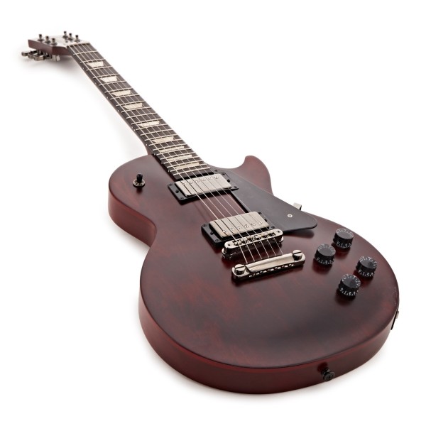Gibson Les Paul Modern Studio, Wine Red Satin #201360160 - angled shot