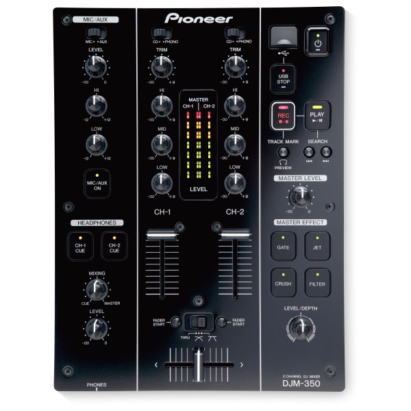 Pioneer DJM-350 2チャンネル DJミキサー Pioneer DJM-350 2-Channel Mixer at Gear4music