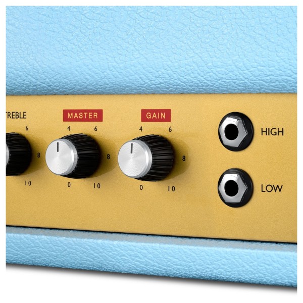 Marshall 1959BJA Billy Joe Armstrong Signature Head, Baby Blue - master controls