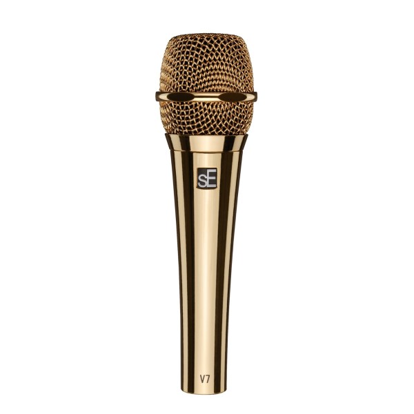 sE Electronics V7 Dynamic Microphone Gold Front