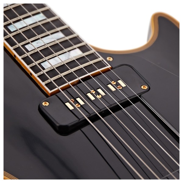 Gibson Custom 1954 Les Paul Custom Staple Pickup Reissue VOS, Ebony #46025 - neck pickup
