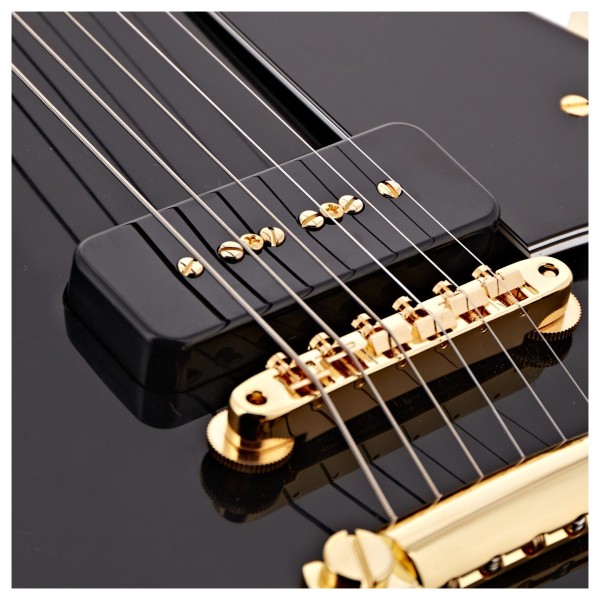Gibson Custom 1954 Les Paul Custom Staple Pickup Reissue VOS, Ebony #46025 - bridge pickup