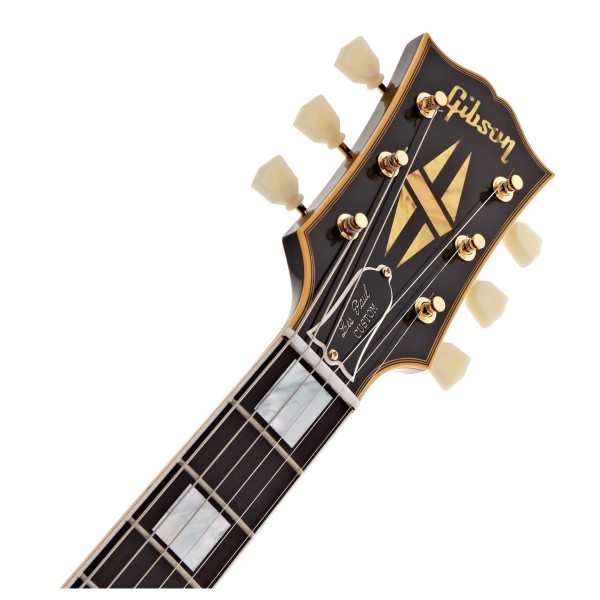 Gibson Custom 1954 Les Paul Custom Staple Pickup Reissue VOS, Ebony #46025 - headstock