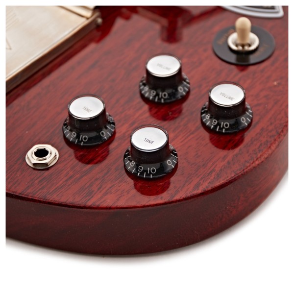 Gibson Custom 1964 SG Standard Reissue w/ Maestro Vibrola VOS, Cherry Red #505164 - controls