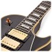 Gibson Custom 1957 Les Paul Custom Reissue 3-Pickup Bigsby Light Aged, Ebony #751224 - upper frets