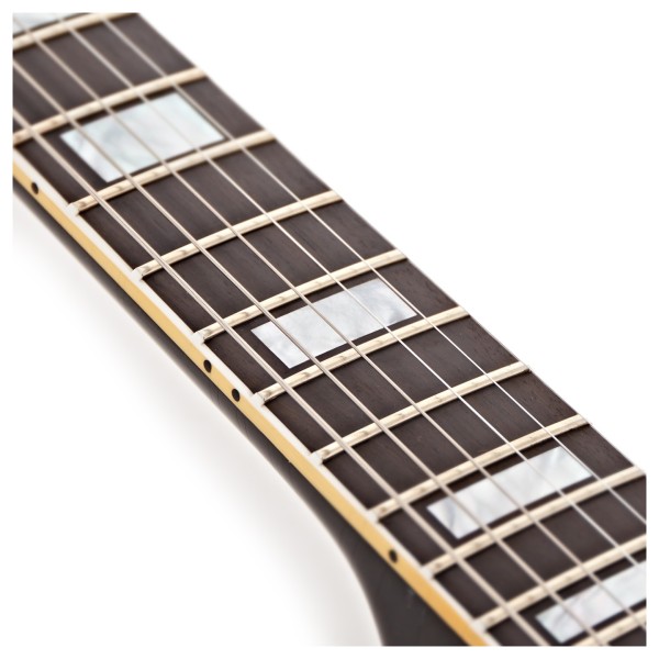 Gibson Custom 1957 Les Paul Custom Reissue 3-Pickup Bigsby Light Aged, Ebony #751224 - fretboard