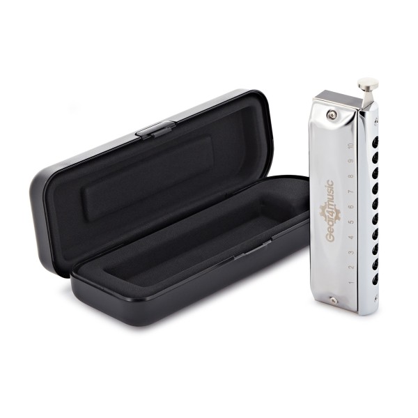 Chromatic Harmonica by Gear4music