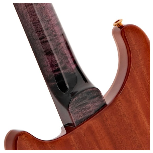 PRS Custom 24 10 Top Ebony Fingerboard, Quilt Purple Iris - body back 