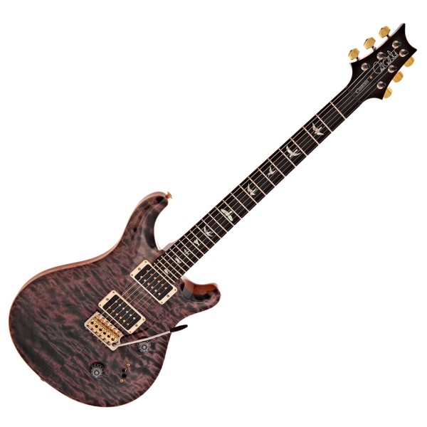 PRS Custom 24 10 Top Ebony Fingerboard, Quilt Purple Iris - front