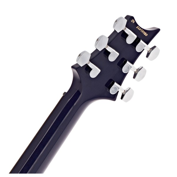 PRS S2 Custom 24-08, Lake Blue - BACK OF HEADSTOCK